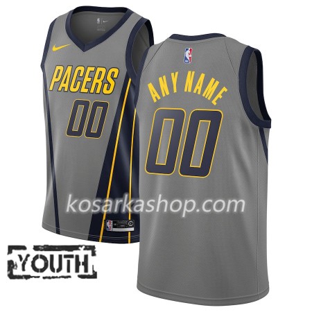 Dres Indiana Pacers Prilagođeni Nike 2018-19 City Edition Siva Swingman - Dječji